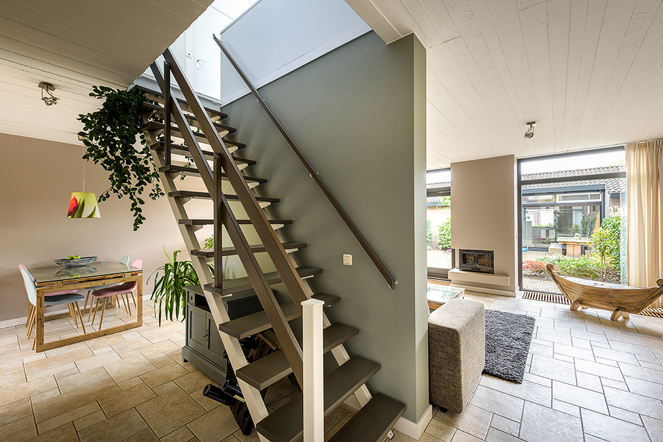 Tussenwoning in Den Bosch: lastige hoeken in beeld gebracht.