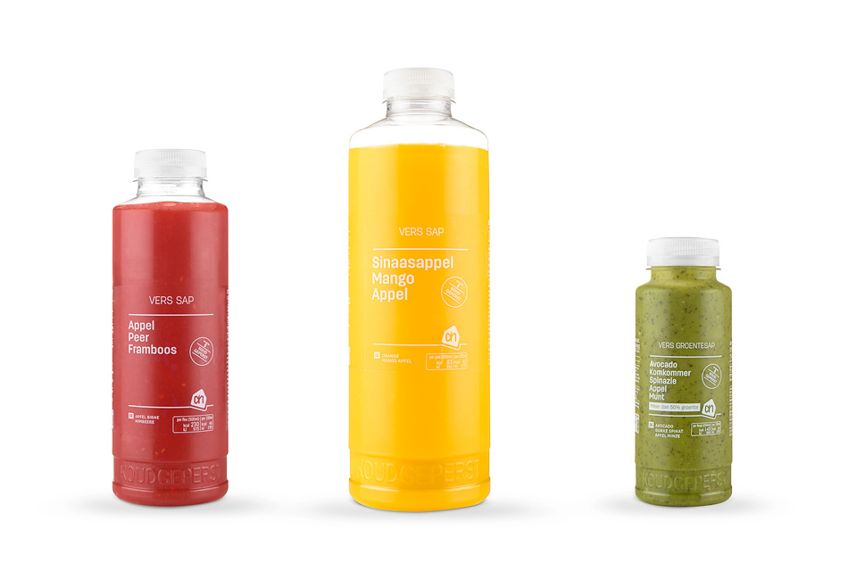 Packshots van Albert Heijn verpakkingen