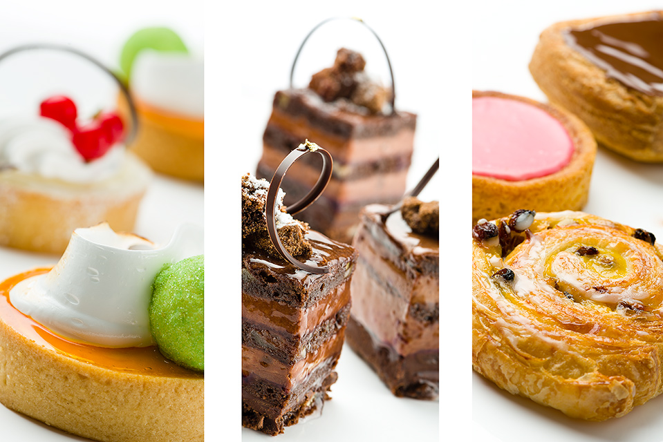Food photography van gebakjes